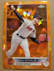 Aaron Civale [Orange] #US49 Baseball Cards 2022 Topps Chrome Update Sapphire Prices