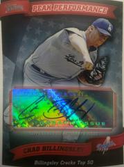 Chad Billingsley Baseball Cards 2010 Topps Peak Performance Autographs Prices