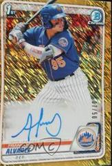 Francisco Alvarez [Gold Shimmer] #CPAFA Baseball Cards 2020 Bowman Chrome Prospect Autographs Prices