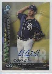 Cal Quantrill [Autograph] Baseball Cards 2017 Bowman Scouts' Top 100 Prices