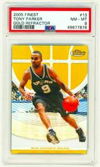 Tony Parker [Gold Refractor] Basketball Cards 2005 Finest Prices