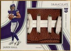 Jaren Hall #17 Football Cards 2023 Panini Immaculate Rookie Pigskin Prices