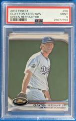 Clayton Kershaw [Green Refractor] #50 Baseball Cards 2012 Finest Prices