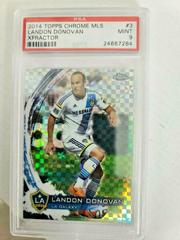 Landon Donovan [Xfractor] #3 Soccer Cards 2014 Topps Chrome MLS Prices