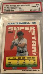 Alan Trammell Baseball Cards 1990 Topps Stickercard Prices