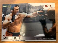 Pat Miletich [Silver] #7 Ufc Cards 2010 Topps UFC Knockout Prices