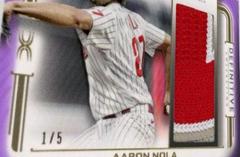 Aaron Nola Baseball Cards 2023 Topps Definitive Patch Collection Prices