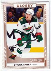 Brock Faber [Gold] Hockey Cards 2023 Upper Deck OPC Glossy Prices
