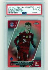 Paul Wanner [Red Refractor] #46 Soccer Cards 2021 Topps Chrome Bundesliga Prices