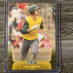 Nick Loftin [Gold] Baseball Cards 2020 Leaf Draft Prices