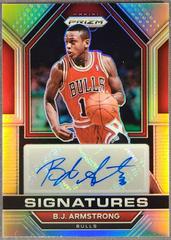 B. J. Armstrong [Silver] #SIG-BJA Basketball Cards 2022 Panini Prizm Signatures Prices