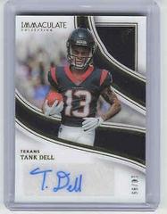 Tank Dell #20 Football Cards 2023 Panini Immaculate Rookie Autograph Prices