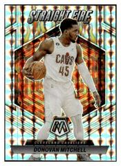 Donovan Mitchell #10 Basketball Cards 2022 Panini Mosaic Straight Fire Prices
