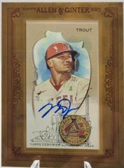 Mike Trout #MA-MTR Baseball Cards 2023 Topps Allen & Ginter Mini Framed Autographs Prices