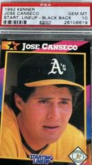 Jose Canseco [Black Back] Baseball Cards 1992 Kenner Starting Lineup Prices