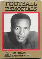 Jim Brown Football Cards 1985 Football Immortals Prices