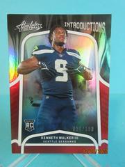 Kenneth Walker III [Spectrum Red] #INT-13 Football Cards 2022 Panini Absolute Introductions Prices
