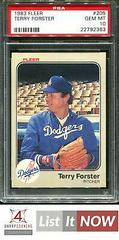 Terry Forster #205 Baseball Cards 1983 Fleer Prices