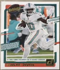 Tyreek Hill #H-TH Football Cards 2023 Panini Donruss Highlights Prices