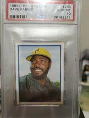 Dave Parker Baseball Cards 1983 O Pee Chee Stickers Prices