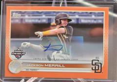 Jackson Merrill [Autograph Orange] Baseball Cards 2022 Topps Pro Debut Prices