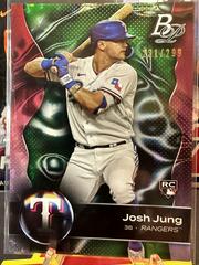 Josh Jung [Emerald Ice] Baseball Cards 2023 Bowman Platinum Prices