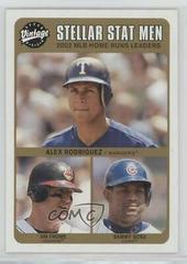 Alex Rodriguez, Jim Thome, Sammy Sosa #239 Baseball Cards 2003 Upper Deck Vintage Prices