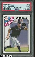 Aaron Judge #99 Baseball Cards 2020 Topps Throwback Thursday Prices
