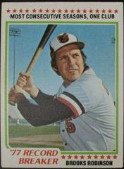 Brooks Robinson Baseball Cards 1978 Topps Prices