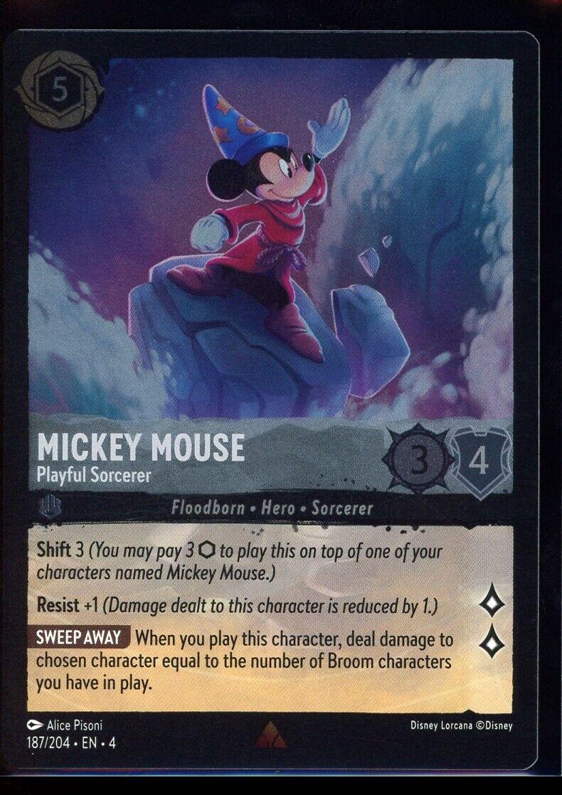 Mickey Mouse - Playful Sorcerer [Foil] #187 Lorcana Ursula's Return