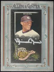 Mariano Rivera [X Silver Frame] #MA-MR Baseball Cards 2022 Topps Allen & Ginter Mini Autographs Prices