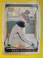 Brad Nelson [Green Refractor] #132 Baseball Cards 2009 Finest Prices