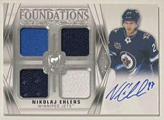 Nikolaj Ehlers [Autograph] #F-NE Hockey Cards 2020 Upper Deck The Cup Foundations Quad Jersey Prices