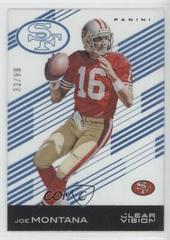 Joe Montana [Red Jersey Blue] #2 Football Cards 2015 Panini Clear Vision Prices