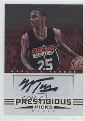 Marquis Teague #73 Basketball Cards 2012 Panini Prestige Prestigious Picks Signatures Prices