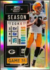 Aaron Rodgers [Silver] #21 Football Cards 2020 Panini Contenders Optic Prices