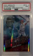 Shohei Ohtani [Spectrum Red] #BYS-6 Baseball Cards 2022 Panini Absolute By Storm Prices