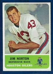 Jim Norton Football Cards 1962 Fleer Prices