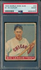 KI-KI Cuyler Baseball Cards 1933 World Wide Gum Prices