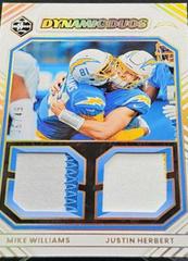 Mike Williams, Justin Herbert #DD-LAC Football Cards 2022 Panini Limited Dynamic Duos Prices