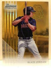 Blaze Jordan [Gold] Baseball Cards 2022 Bowman Sterling Tek Prices