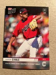 Aaron Civale #416 Baseball Cards 2019 Topps Now Prices