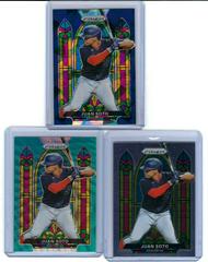 Juan Soto [Navy Blue Cracked Ice Prizm] #SG-3 Baseball Cards 2021 Panini Prizm Stained Glass Prices