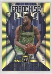 Karl Anthony Towns [Yellow Laser] #20 Basketball Cards 2019 Panini Donruss Franchise Features Prices