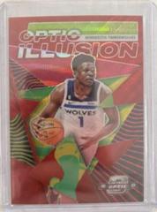 Anthony Edwards [Red Wave] #24 Basketball Cards 2022 Panini Contenders Optic Illusion Prices