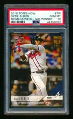 Ozzie Albies [Gold Winner] Baseball Cards 2018 Topps Now Moment of the Week Prices