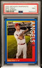 Mike Trout [Blue] #1 Baseball Cards 2022 Topps Archives Snapshots Prices