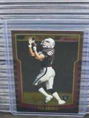 Tim Brown [Gold] Football Cards 2000 Bowman Prices