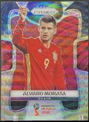 Alvaro Morata [Black & Gold Wave] Soccer Cards 2018 Panini Prizm World Cup Prices
