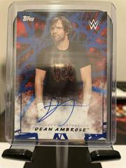 Dean Ambrose [Blue] #A-DA Wrestling Cards 2018 Topps WWE Road To Wrestlemania Autographs Prices